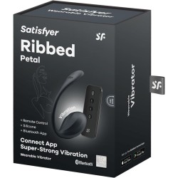Jajko SATISFYER Ribbed Petal black
