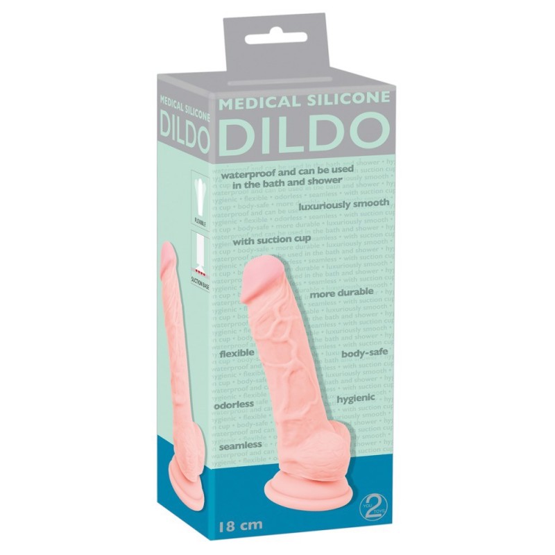 Dildo YOU2TOYS Medical silicone 18 cm