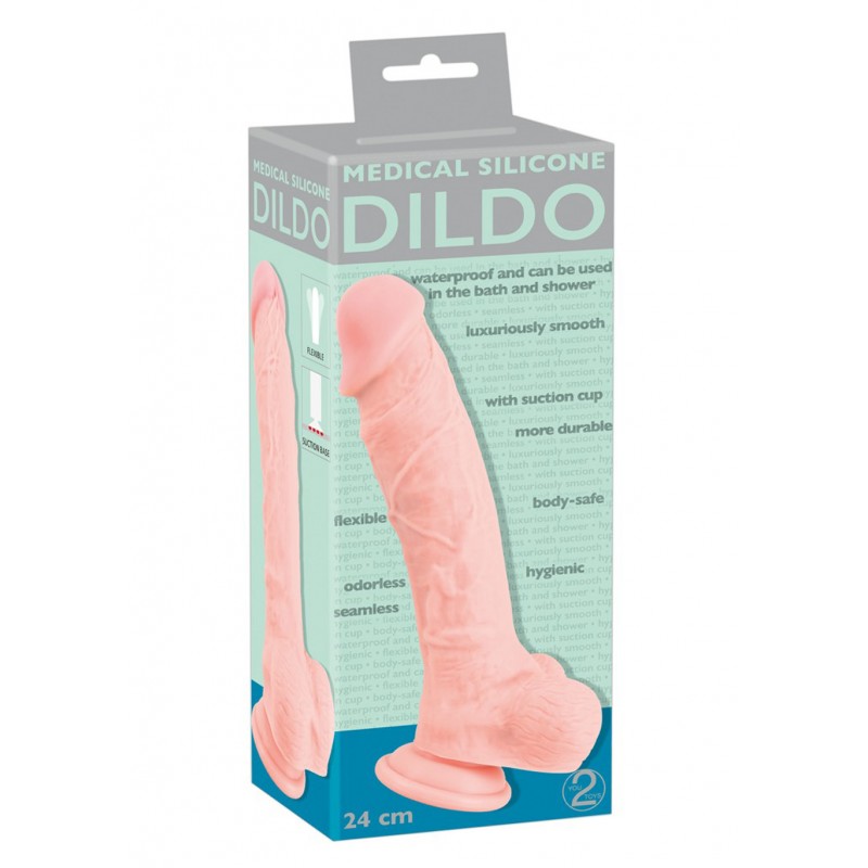 Dildo YOU2TOYS Medical silicone 24 cm