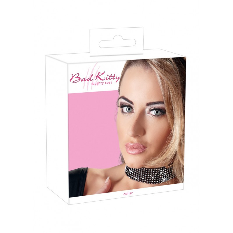 Obroża BAD KITTY Halsband Strass