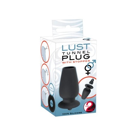 Tunel analny Lust Tunnel Plug with stopper