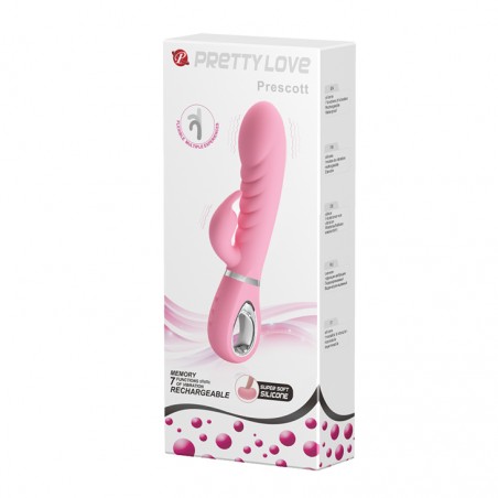 Wibrator Pretty Love Prescott soft silicone USB pink