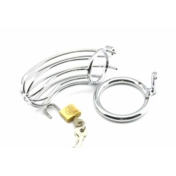 Pas cnoty POWER ESCORTS Cock Cage 40 mm silver