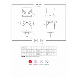 Komplet OBSESSIVE 818-seg-1 S/M
