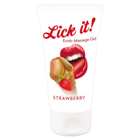 Żel LICK IT Strawberry 50 ml